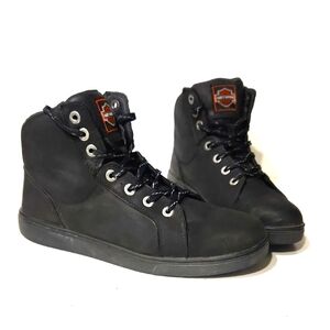 Harley-Davidson Watkins Black Leather Riding Sneaker Men's Size 9.5